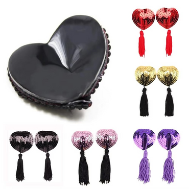 Heart shaped nipple covers pair of