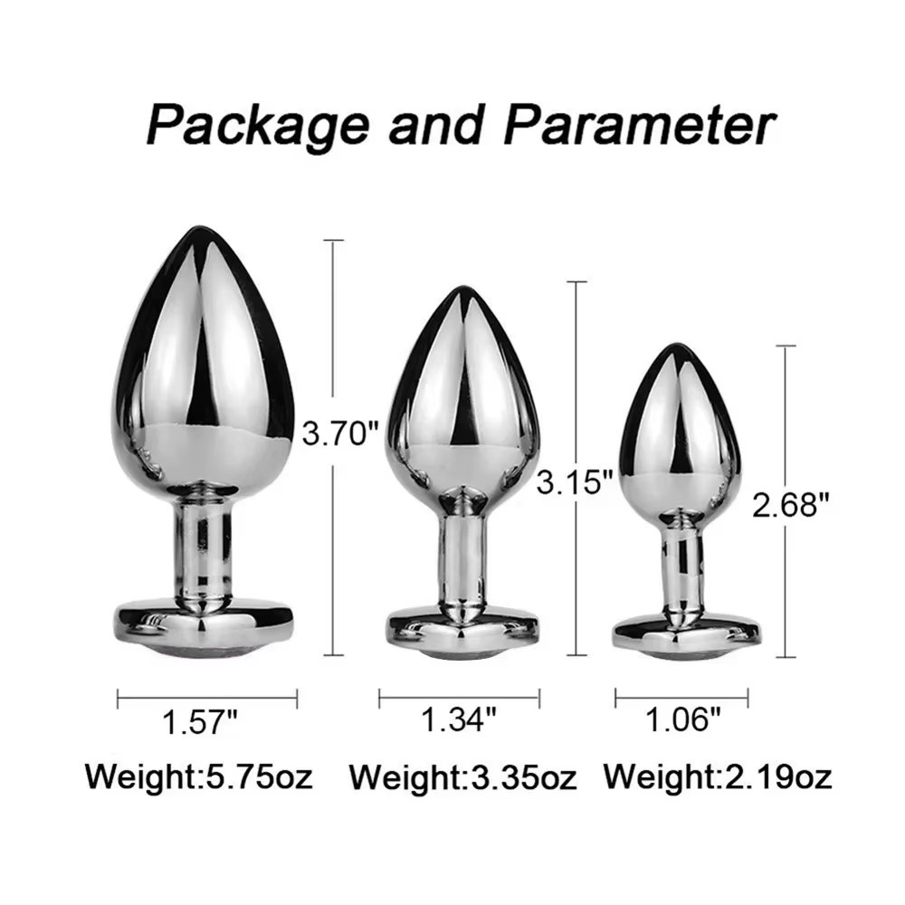 Metal anal butt plug