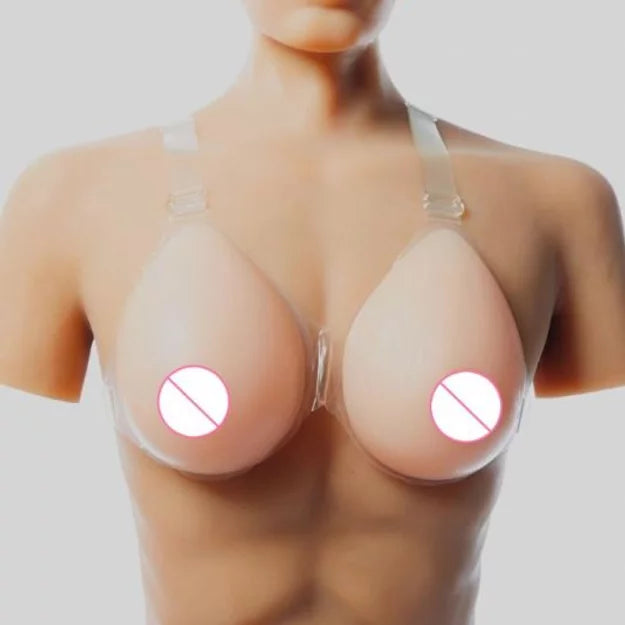 Strap On Silicone Breast Forms H Cup