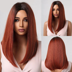 Medium Length Bob Style Synthetic Wig