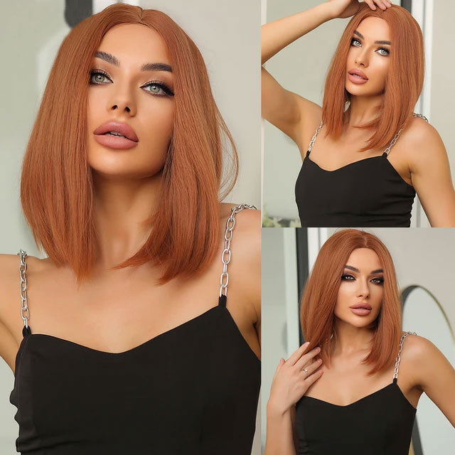 Medium Length Bob Style Synthetic Wig