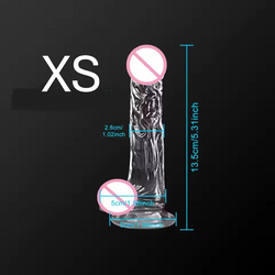 Suction Cup Dildo in 4 Sizes