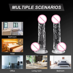 Suction Cup Dildo in 4 Sizes