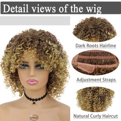 Medium Length Curly Synthetic Wig