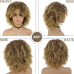 Medium Length Curly Synthetic Wig