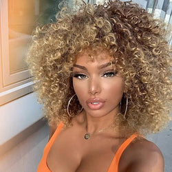 Medium Length Curly Synthetic Wig