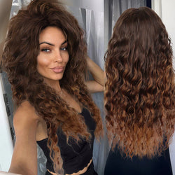 Long wavy synthetic wig