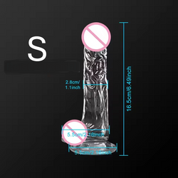 Suction Cup Dildo in 4 Sizes