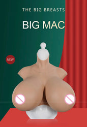 Z cup silicone breast form. Super sized breasts with added skin definition