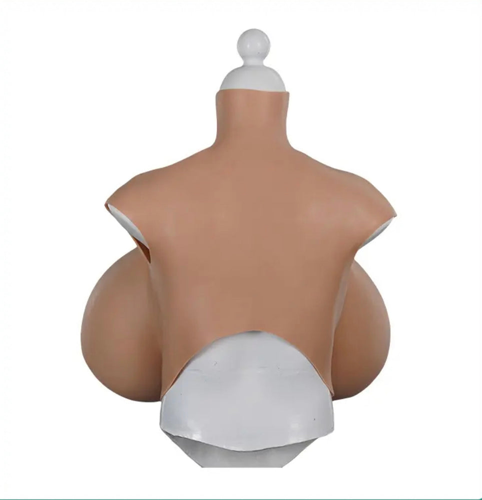 Z cup silicone breast form. Super sized breasts with added skin definition
