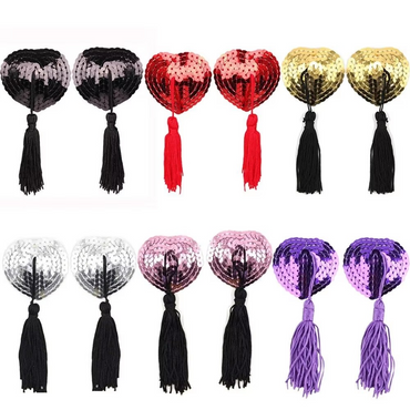 Heart shaped nipple covers pair of