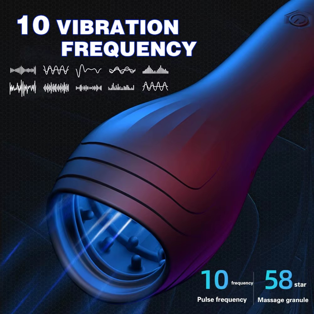 Vibrating suction cup with tongue licking action masturbator