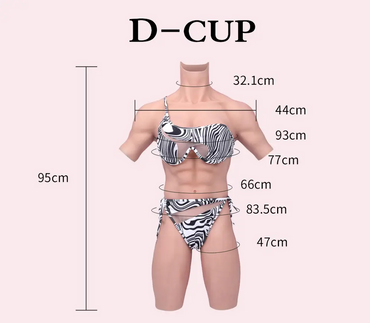 Female Silicone Body Muscle Suit