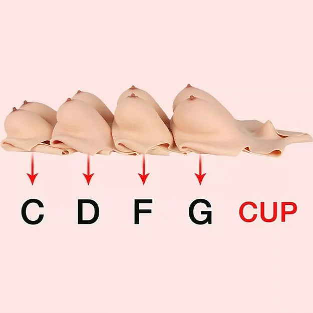 Silicone Breast Forms D Cup (Liquid Silicone Filling)