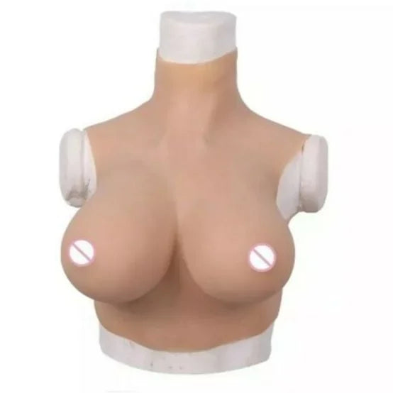 Silicone Breast Forms D Cup (Cotton Filling)