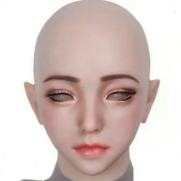 Female Silicone Face Mask With Make Up
