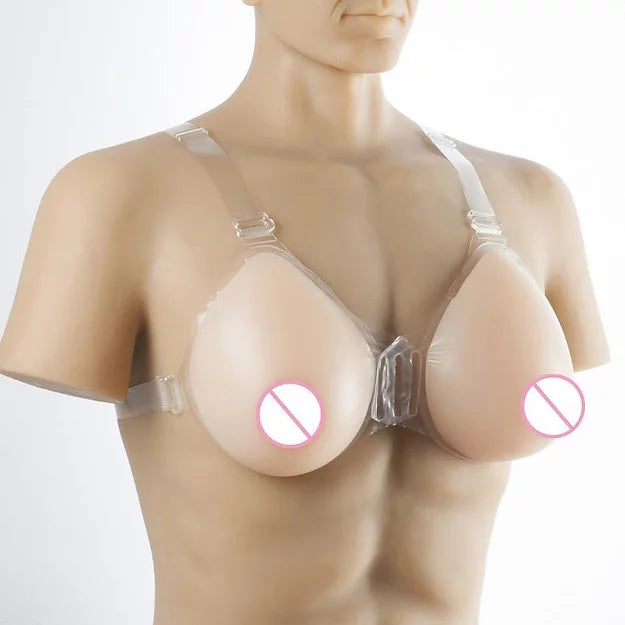 Strap On Silicone Breast Forms D Cup