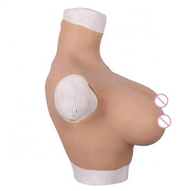 Silicone Breast Forms F Cup (Cotton Filling)