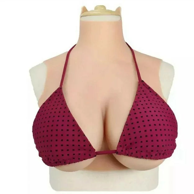 Silicone Breast Forms D Cup (Cotton Filling)