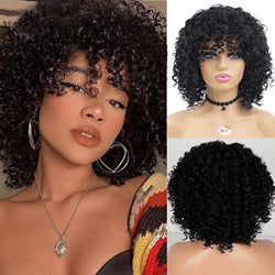 Medium Length Curly Synthetic Wig