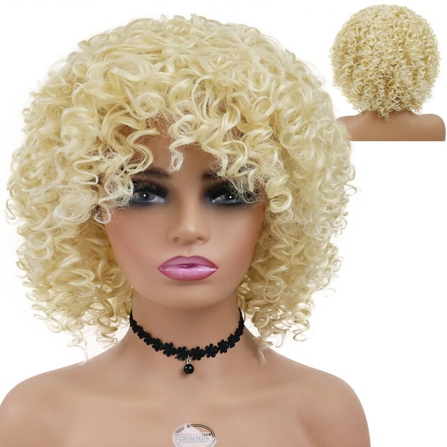 Medium Length Curly Synthetic Wig
