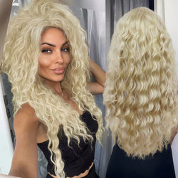 Long wavy synthetic wig