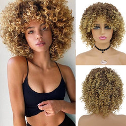 Medium Length Curly Synthetic Wig