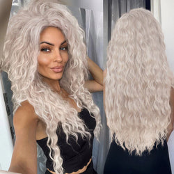 Long wavy synthetic wig