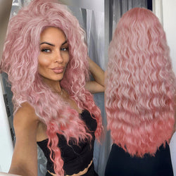 Long wavy synthetic wig