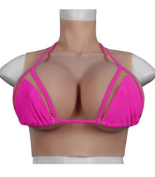 Silicone Breast forms Breastplate H Cup Fake Boobs Mastectomy Crossdressing