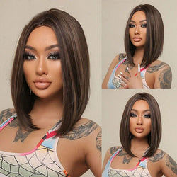 Medium Length Bob Style Synthetic Wig