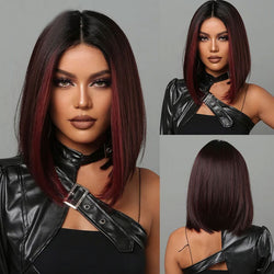 Medium Length Bob Style Synthetic Wig