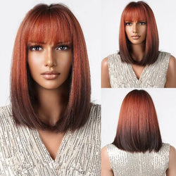 Medium Length Bob Style Synthetic Wig