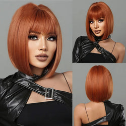 Medium Length Bob Style Synthetic Wig
