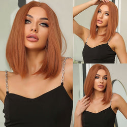 Medium Length Bob Style Synthetic Wig