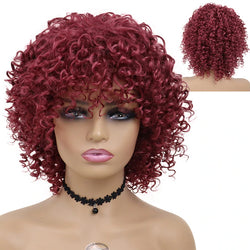 Medium Length Curly Synthetic Wig