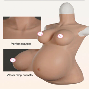 Silicone Breast Forms Pregnancy Belly Pregnant Crossdresser Drag Trans Fake Boob