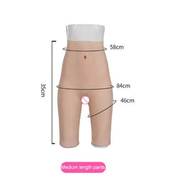 Female Silicone Vagina Pants Long Leg