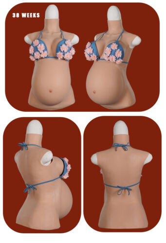 Silicone Breast Forms Pregnancy Belly Pregnant Crossdresser Drag Trans Fake Boob
