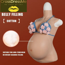 Silicone Breast Forms Pregnancy Belly Pregnant Crossdresser Drag Trans Fake Boob