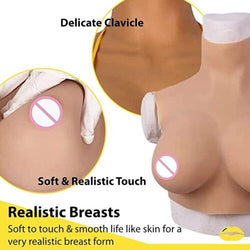 Silicone Breast forms Breastplate H Cup Fake Boobs Mastectomy Crossdressing