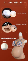 Silicone Breast Forms Pregnancy Belly Pregnant Crossdresser Drag Trans Fake Boob