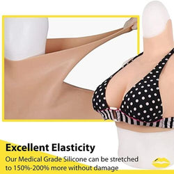 Silicone Breast forms Breastplate H Cup Fake Boobs Mastectomy Crossdressing