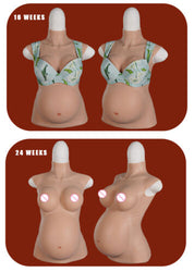 Silicone Breast Forms Pregnancy Belly Pregnant Crossdresser Drag Trans Fake Boob