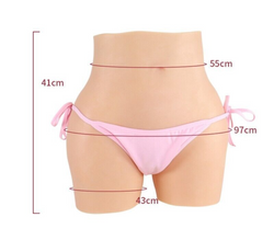 Female Silicone Vagina Pants Panties Big Bum
